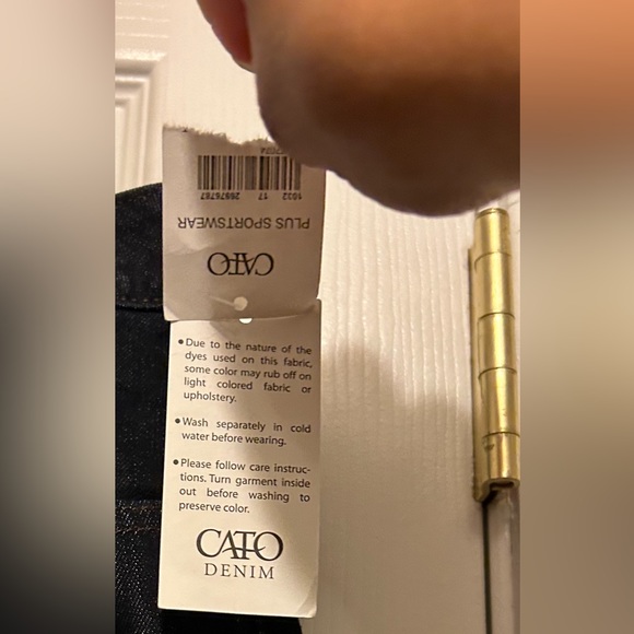 Cato Premium Plus Sportswear Women’s👱🏽♀️Straight leg Jeans👖Sz 18WP - Picture 3 of 6